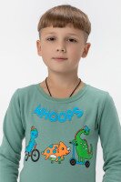 Свитшот с принтом еврозима Baby Show 7131 98 Оливковый (2000990104885W)  Фото №0