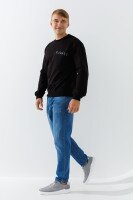 Свитшот с принтом мужской 0208 S Черный  Фото №1