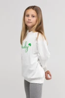 Свитшот с принтом для девочки First Kids 0806 110 см Молочный (2000989962052D)  Фото №0