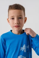 Світшот з принтом для хлопчика Deniz 05021 98 см Синій (2000990437983D)  Фото №2