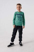 Свитшот с принтом для мальчика Deniz 05022 98 см Зеленый (2000990438164D)  Фото №0