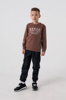 Світшот з принтом для хлопчика Deniz 05023 98 см Коричневий (2000990438225D)  Фото №0