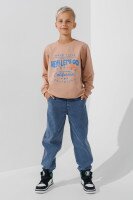 Свитшот с принтом для мальчика Ecrin 3825 116 см Бежевый (2000990694034D)  Фото №1