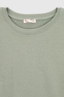 Свитшот однотонный женский On me Onme-02 baza L Оливковый (2000990035226D)  Фото №6