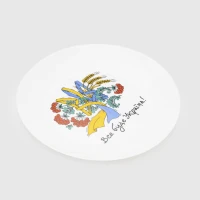 Тарілка в подарунковій упаковці 1214 Все буде Україна 25см Різнокольоровий (2000990031297)  Фото №0