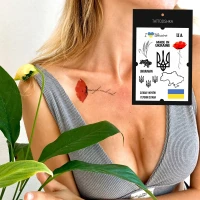 Тату набор Tattooshka &quot;Слава Украине&quot; LB-106 (5805800012643)  Фото №4