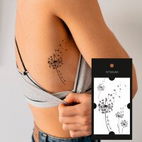 Тату Tattooshka &quot;Кульбабки з фразою&quot; L-67 (4825800010280)  Фото №0