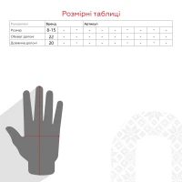 Терморукавички для дівчинки A5970 8-15 Бірюзовий (2000990301383W)  Фото №5