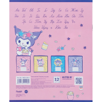 Зошит учнівський &quot;Kuromi&quot; Kite HK24-235-2 12 арк. (4063276212580)(SC)  Фото №1