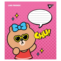 Тетрадь ученическая «Line friends» YES 766308 12 л. (4823092274687)(SC)  Фото №2