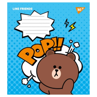 Тетрадь ученическая «Line friends» YES 766308 12 л. (4823092274687)(SC)  Фото №1