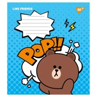 Зошит учнівський &quot;Line friends&quot; YES 766308 12 арк. (4823092274687)(SC)  Фото №1