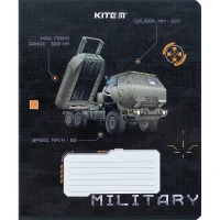 Зошит учнівський &quot;Мілітарі&quot; Kite K24-232-3 12 арк. (4063276212955)(SC)
