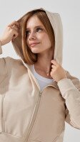 Толстовка однотонная для девочки LAWA K-GBC02301 122 см Бежевый  Фото №2