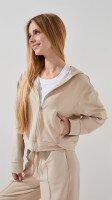 Толстовка однотонная для девочки LAWA K-GBC02301 122 см Бежевый  Фото №3