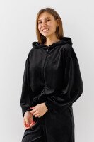Толстовка однотонная женская LAWA K-WBC02303 XS Черный  Фото №1
