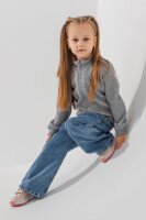 Толстовка з принтом для дівчинки Baby Show 14355 98 см Сірий  Фото №1
