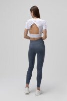 Топ фітнес однотонний жіночий Tommy life 97265 L Білий (2000989973225A)  Фото №3