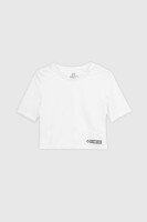 Топ фітнес однотонний жіночий Tommy life 97265 L Білий (2000989973225A)  Фото №5