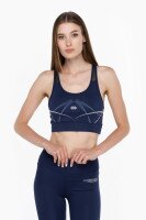 Топ фітнес з візерунком Tommy life 97252 M Синій (2000989754626A)  Фото №0