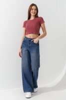 Топ однотонный женский 200284 L/XL Терракотовый