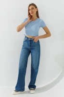 Топ однотонний жіночий  80677 L/XL Блакитний  Фото №1