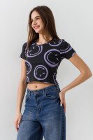Топ однотонний жіночий  80677 L/XL Темно-сірий  Фото №3