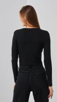 Купить Топ однотонный женский Bclothing 8854 L Черный Артикул: 2000999178672 Миниатюра фотографии № 5