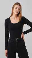 Купить Топ однотонный женский Bclothing 8854 L Черный Артикул: 2000999178672 Миниатюра фотографии № 1