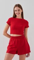 Купити Топ однотонний жіночий LAWA WBC02309 XS Червоний Артикул: 2000999187490 Фото мініатюра № 4