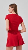 Купити Топ однотонний жіночий LAWA WBC02309 XS Червоний Артикул: 2000999187490 Фото мініатюра № 6