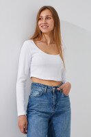 Купить Топ однотонный женский LAWA WTC02435 2XS Белый Артикул: 2000999166006 Миниатюра фотографии № 2