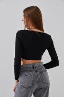 Купить Топ однотонный женский LAWA WTC02435 2XS Черный Артикул: 2000999165955 Миниатюра фотографии № 5