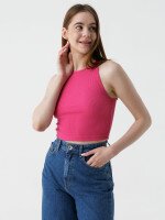 Топ однотонный женский LAWA WBC02310 XS Малиновый  Фото №0