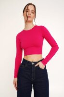 Купить Топ однотонный женский LAWA CTM WBC02331 XL Малиновый Артикул: 2000990095831 Миниатюра фотографии № 3