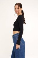 Купить Топ однотонный женский LAWA CTM WBC02331 L Черный Артикул: 2000990095930 Миниатюра фотографии № 3