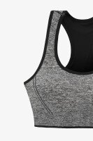 Топ спортивный женский Ouno 5120 XL/2XL Серо-черный  Фото №5