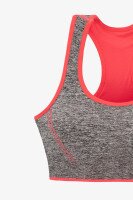 Топ спортивный женский Ouno 5120 XL/2XL Серо-красный  Фото №5