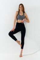 Топ спортивный женский Ouno 5120 XL/2XL Серо-черный  Фото №0
