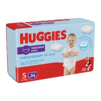 Трусики-підгузки Huggies Pants 5 Jumbo 5(12-17)34 2558161 12-17 кг для хлопчиків 34 шт. (5029053564289)  Фото №0