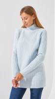 Туника однотонная женская 06 One Size Голубой