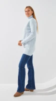 Туника однотонная женская 06 One Size Голубой  Фото №1
