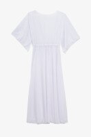 Туника пляжная однотонная женская On me 6712-3 40 Белый  Фото №0