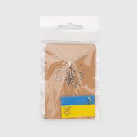 Прикраса Кулон на ланцюжку Мапа+ Герб Різнокольоровий (2000990231468А)  Фото №1