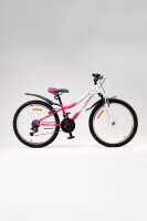 Велосипед SPELLI PRINCESS V-brake 24» Бело-розовый  Фото №0