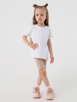 Велотреки однотонные для девочки First Kids 0001 110 см Кофейный (2000990441560S)  Фото №2