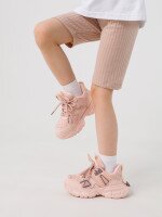 Велотреки однотонные для девочки First Kids 0001 110 см Кофейный (2000990441560S)  Фото №1