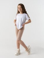 Велотреки однотонні для дівчинки First Kids 0002 140 см Кавовий (2000990441614S)  Фото №1