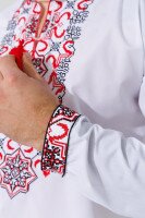 Вишиванка чоловіча  Полковник S Біло-червоний  Фото №2