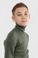 Водолазка однотонная Happy Kids 912 146 см Хаки (2000989742166W)  Фото №2